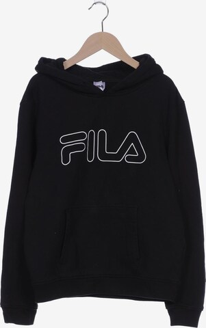FILA Sweatshirt & Zip-Up Hoodie in XL in Black: front