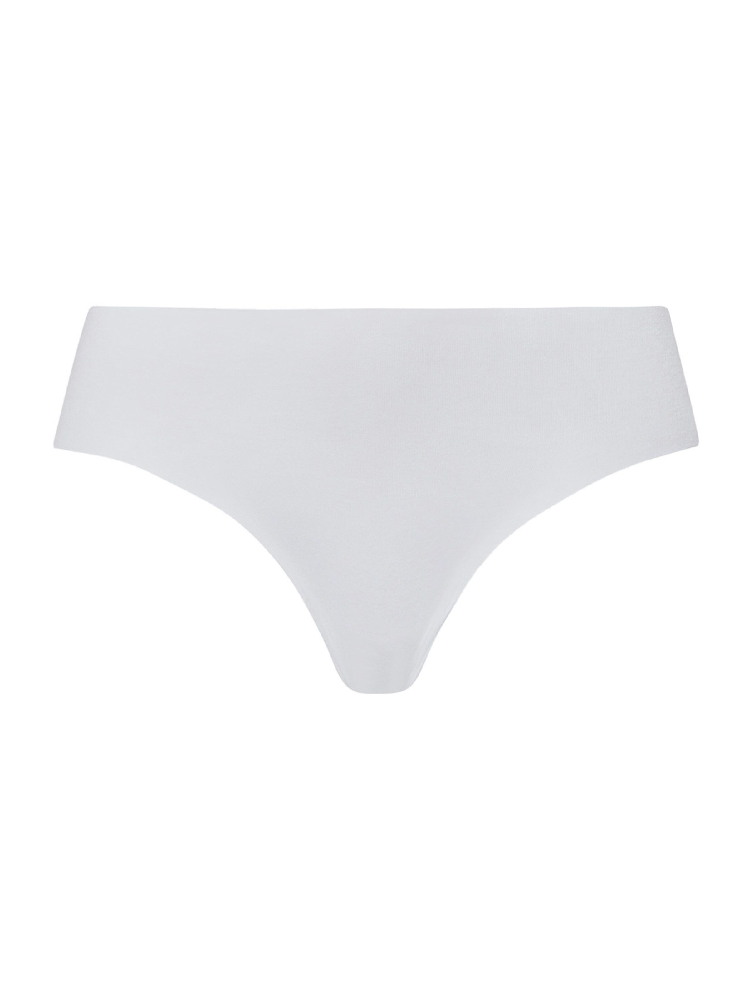 Hanro Midislip ' Invisible Cotton ' in Weiß: Vorderseite