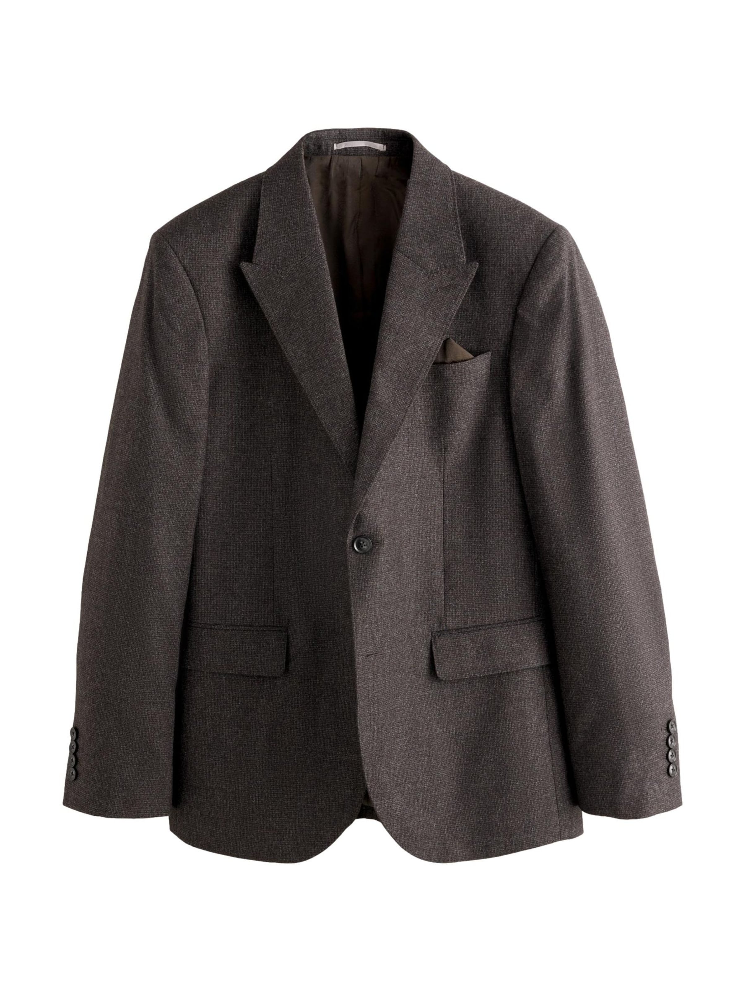 Next Veste de costume en chocolat / anthracite / noir, Vue avec produit