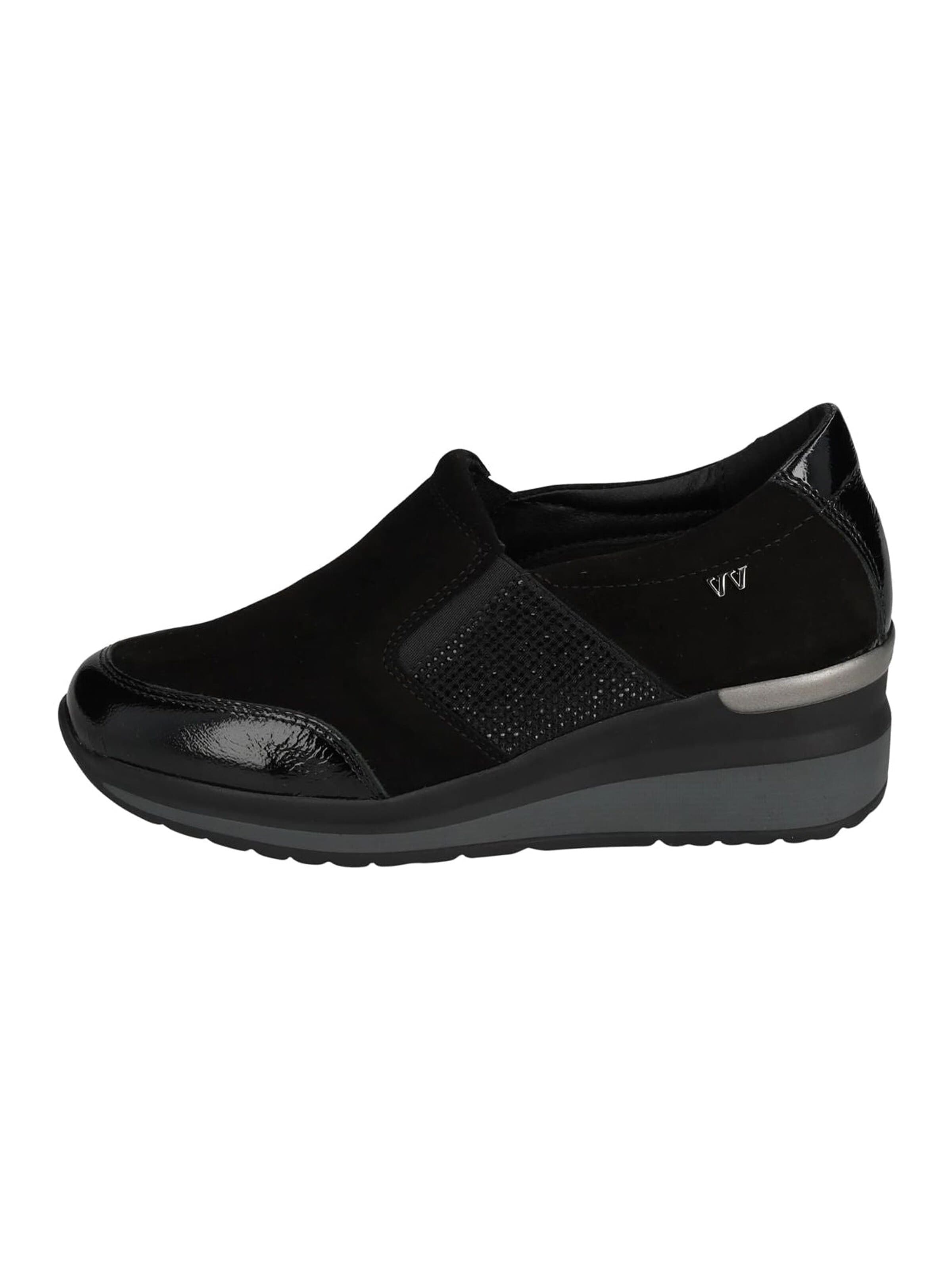 Sneaker bassa 'Valleverde Sneakers Suede Nero' di Valleverde in nero: frontale