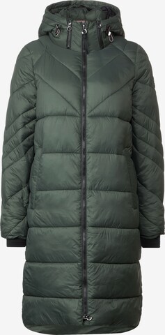 STREET ONE Winter Coat in Green: front