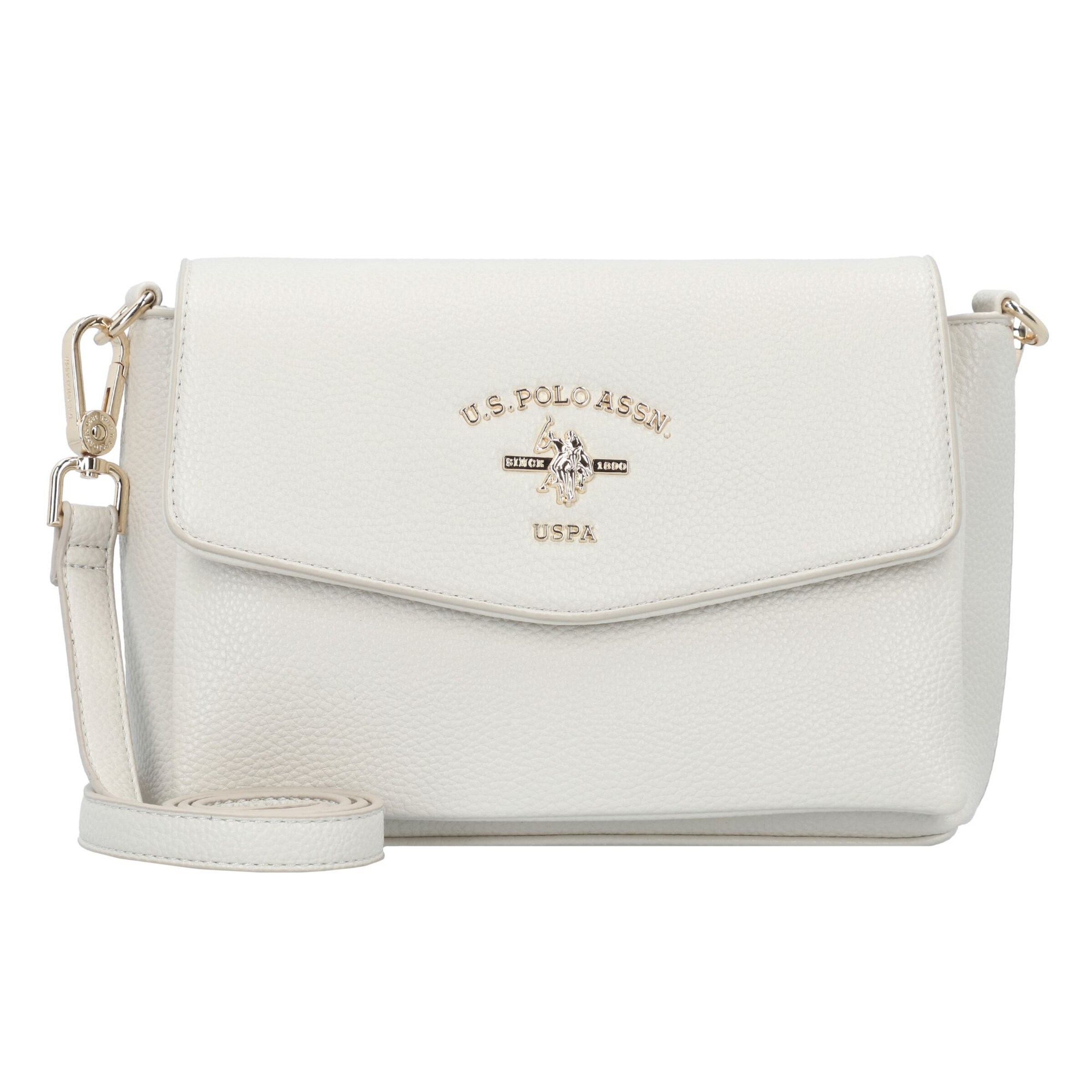 U.S. POLO ASSN. Crossbody bag 'Stanford' in White: front