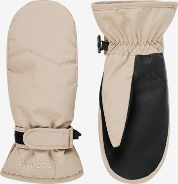 PROTEST Sporthandschoenen 'PRTKING JR' in Beige: voorkant