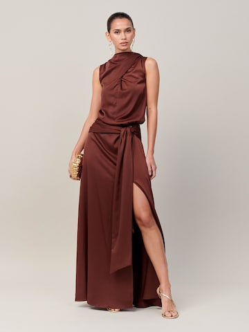Sável - Vestido de festa 'ELLIANA' em castanho