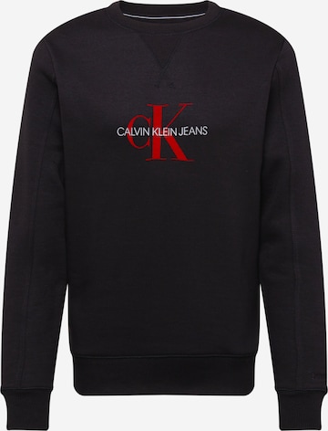 Calvin Klein Jeans Sweatshirt i svart: framsida