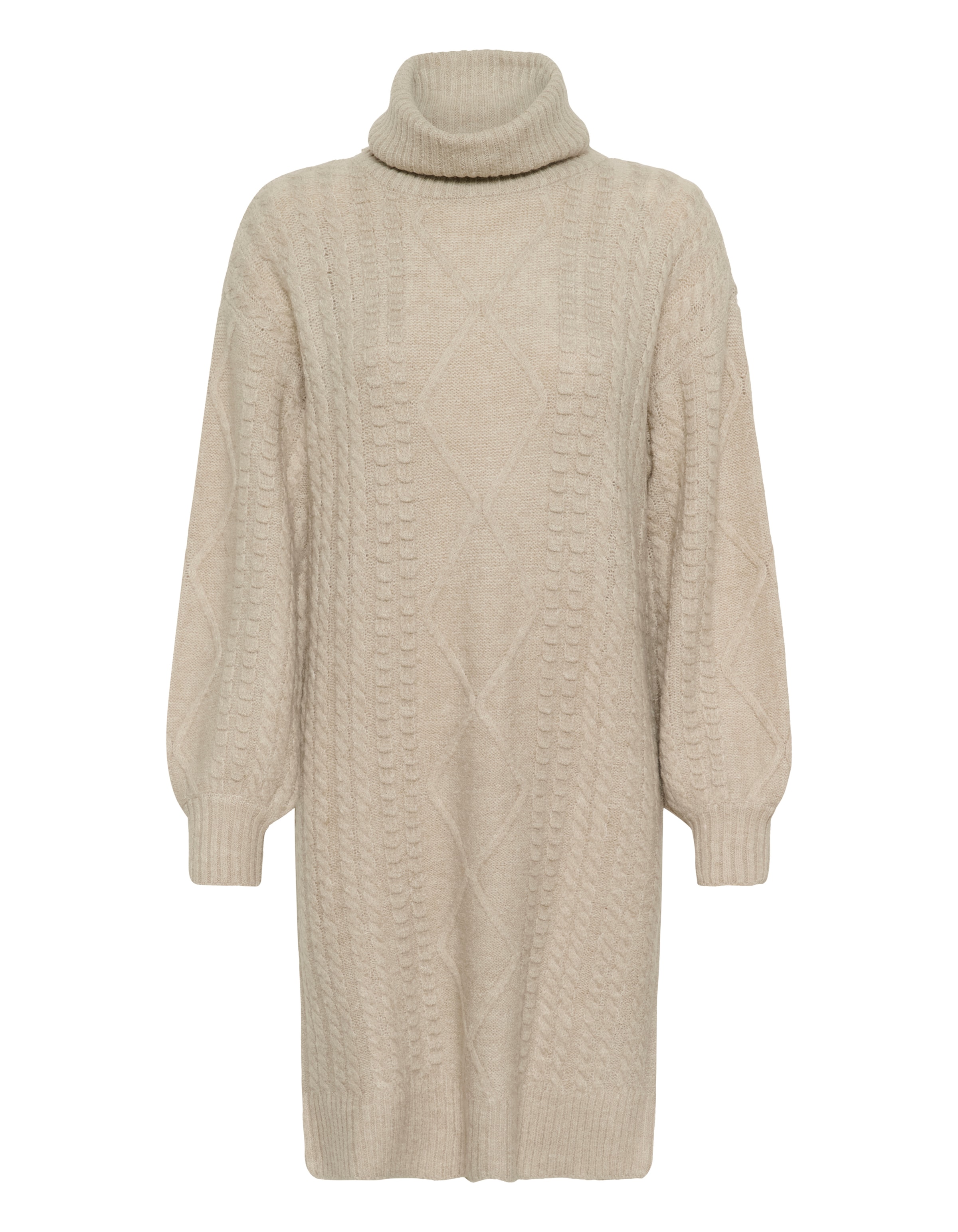 Cream Stickad klänning 'CRPumpkin' i beige: framsida