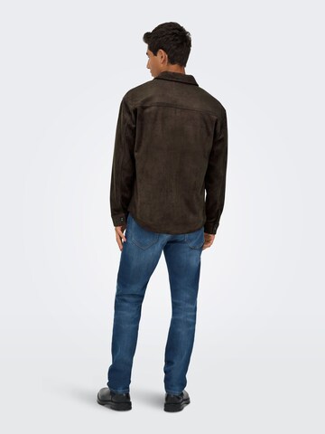 Veste mi-saison 'RAVI' Only & Sons en marron