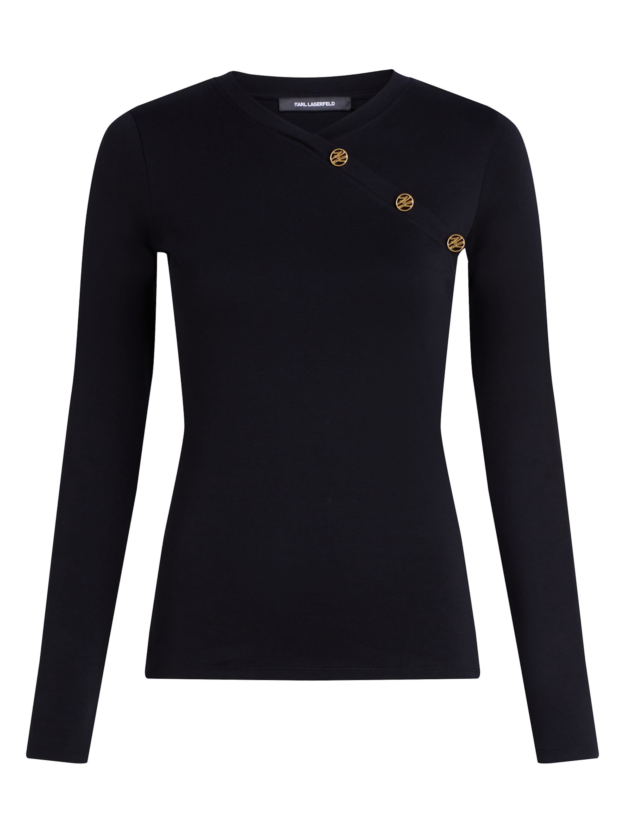 Tricou de la Karl Lagerfeld pe negru: față