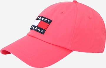 Tommy Jeans Kšiltovka 'HERITAGE' – pink: přední strana