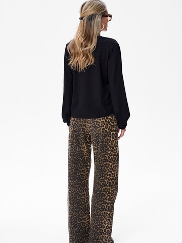 Blue Shadow Blouse in Black