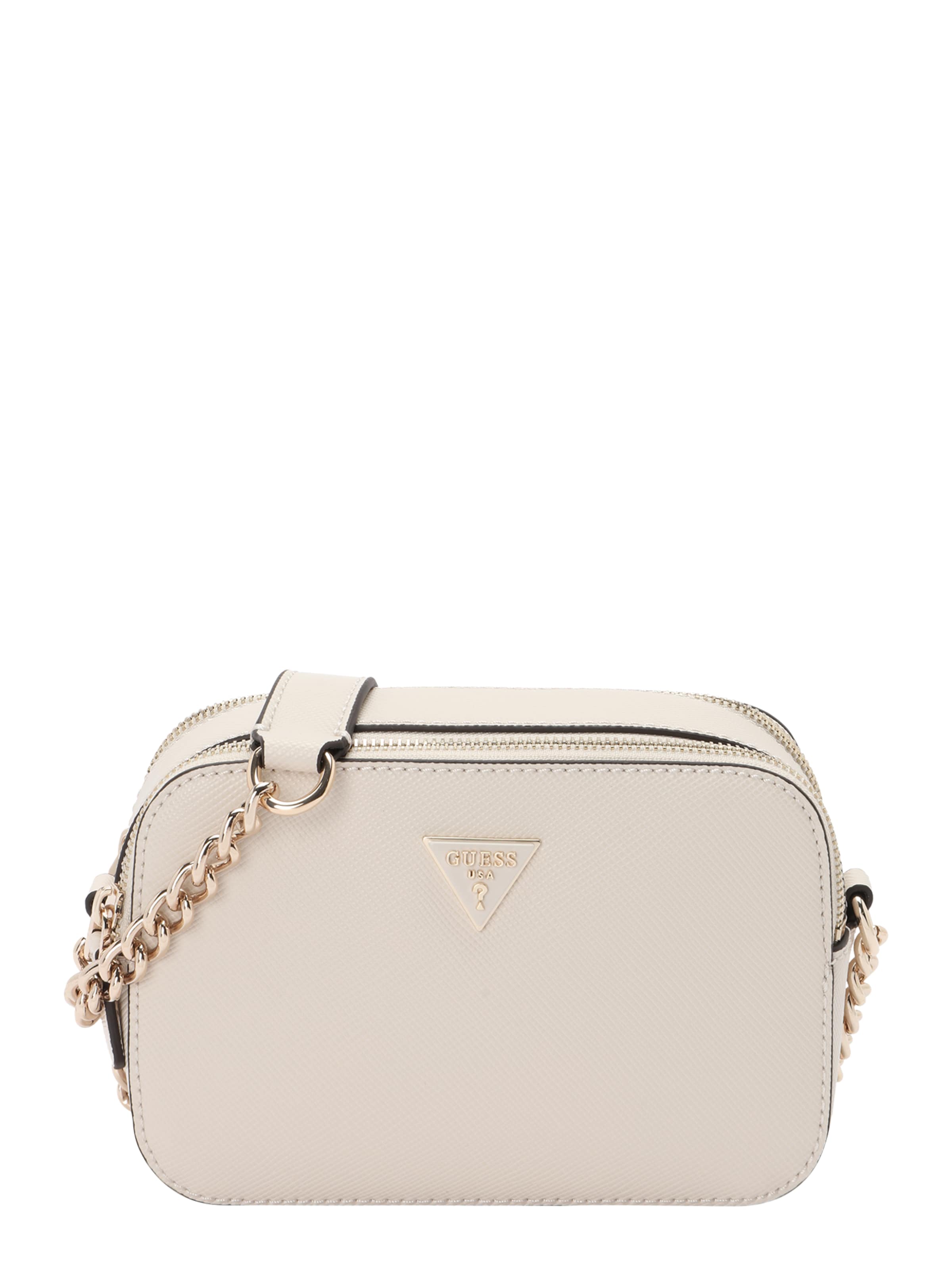 GUESS Skuldertaske 'NOELLE II CROSSBODY CAMERA' i beige: forside