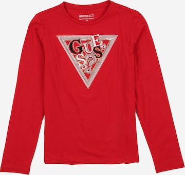 raudona GUESS Marškinėliai: priekis