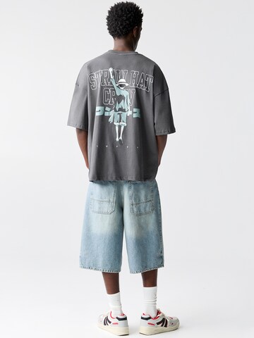 Pull&Bear Tričko – šedá