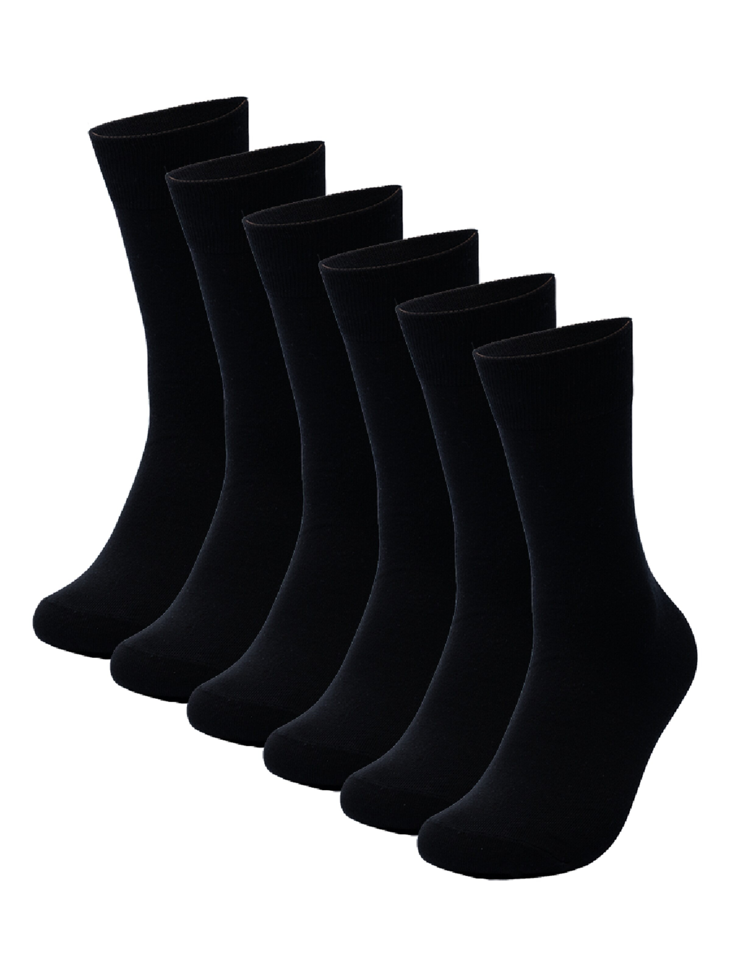 Chaussettes 'Chaussettes homme en coton égyptien' GYRAFF en noir : devant