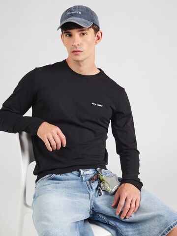 Pepe JeansMajica - crna boja: prednji dio