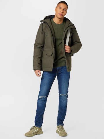 Parka mi-saison 'Alpine' Revolution en vert