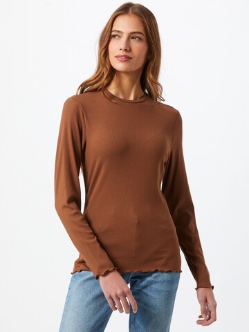 OBJECT Shirt 'JAMIE' in Brown: front
