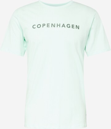 Lindbergh Tričko 'Copenhagen' – zelená: přední strana
