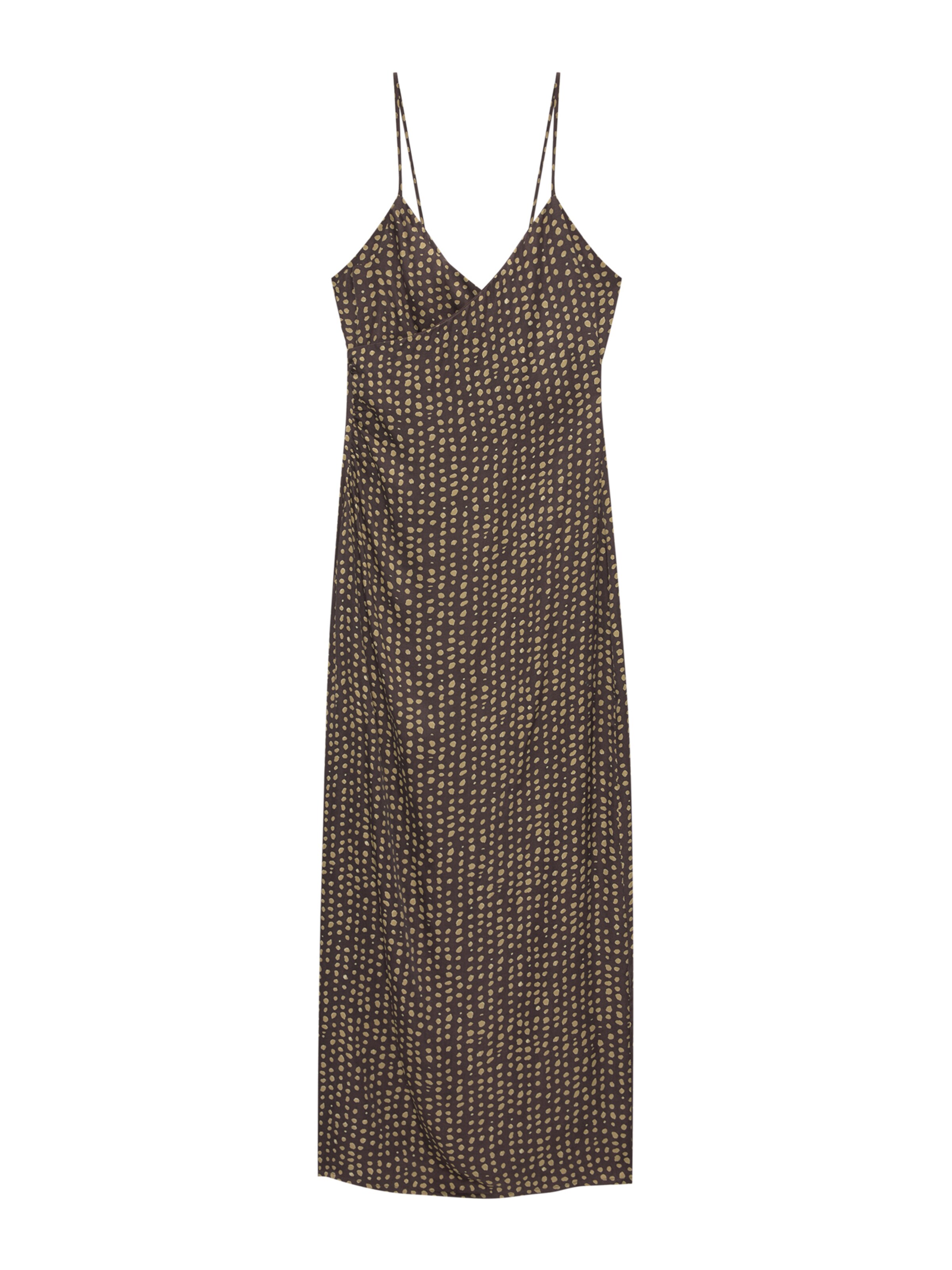 Pull&Bear Рокля в жълто: отпред