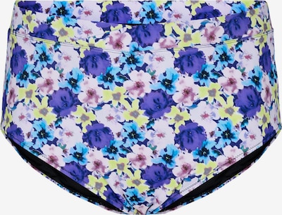 Zizzi Bikini donji dio 'Selma' u azur / žuta / ljubičasto plava / rosé, Pregled proizvoda