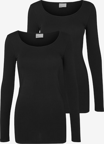 VERO MODA Shirt in Zwart: voorkant