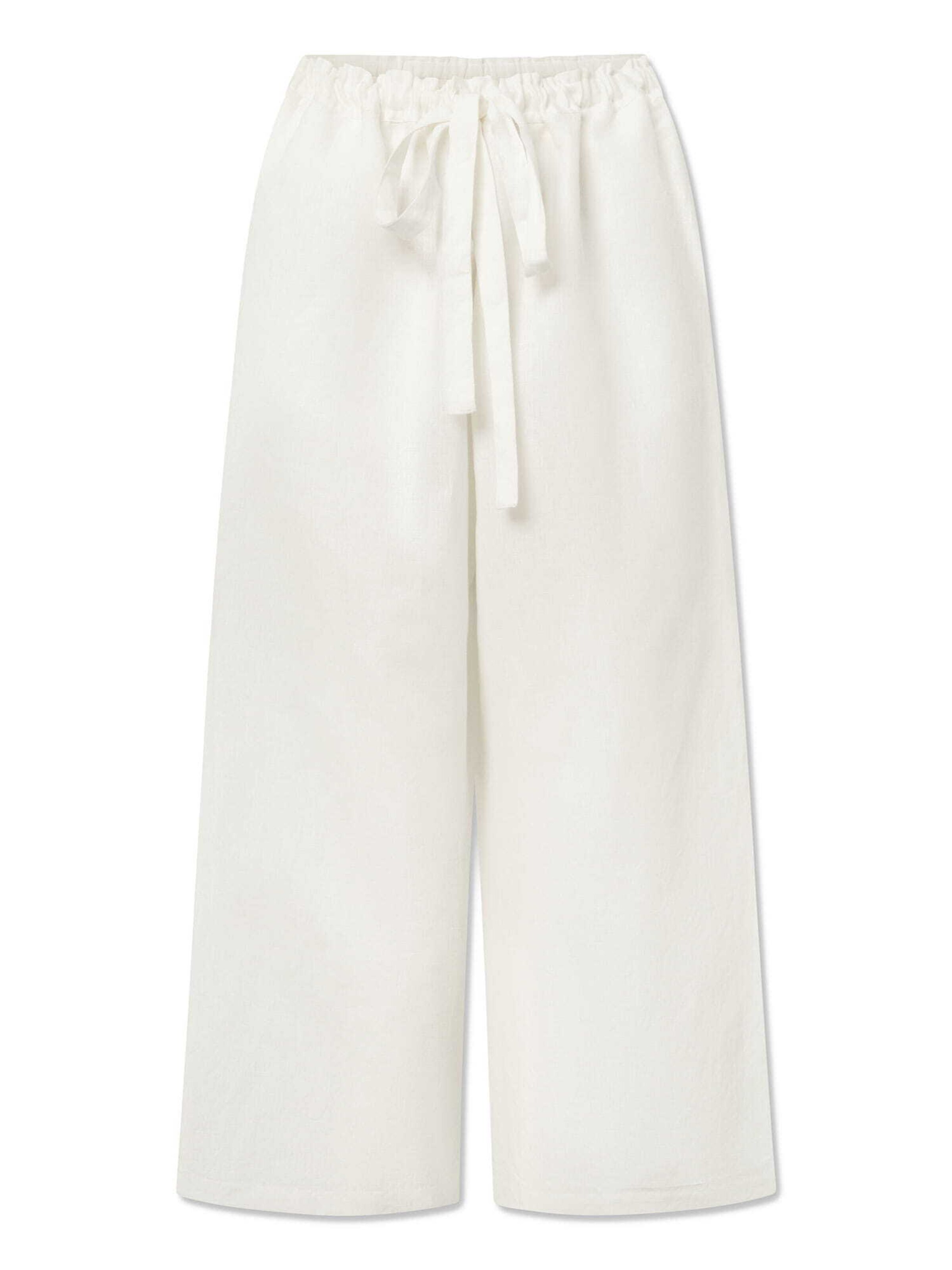 Wide Leg Pantalon STUDIO FEDER en blanc : devant