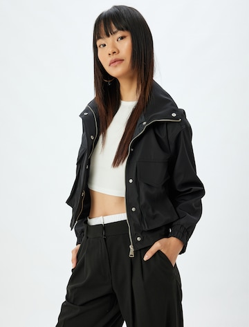 Koton Between-Season Jacket in Black