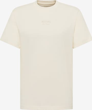 MUSTANG T-Shirt 'Akron' in Beige: Vorderseite