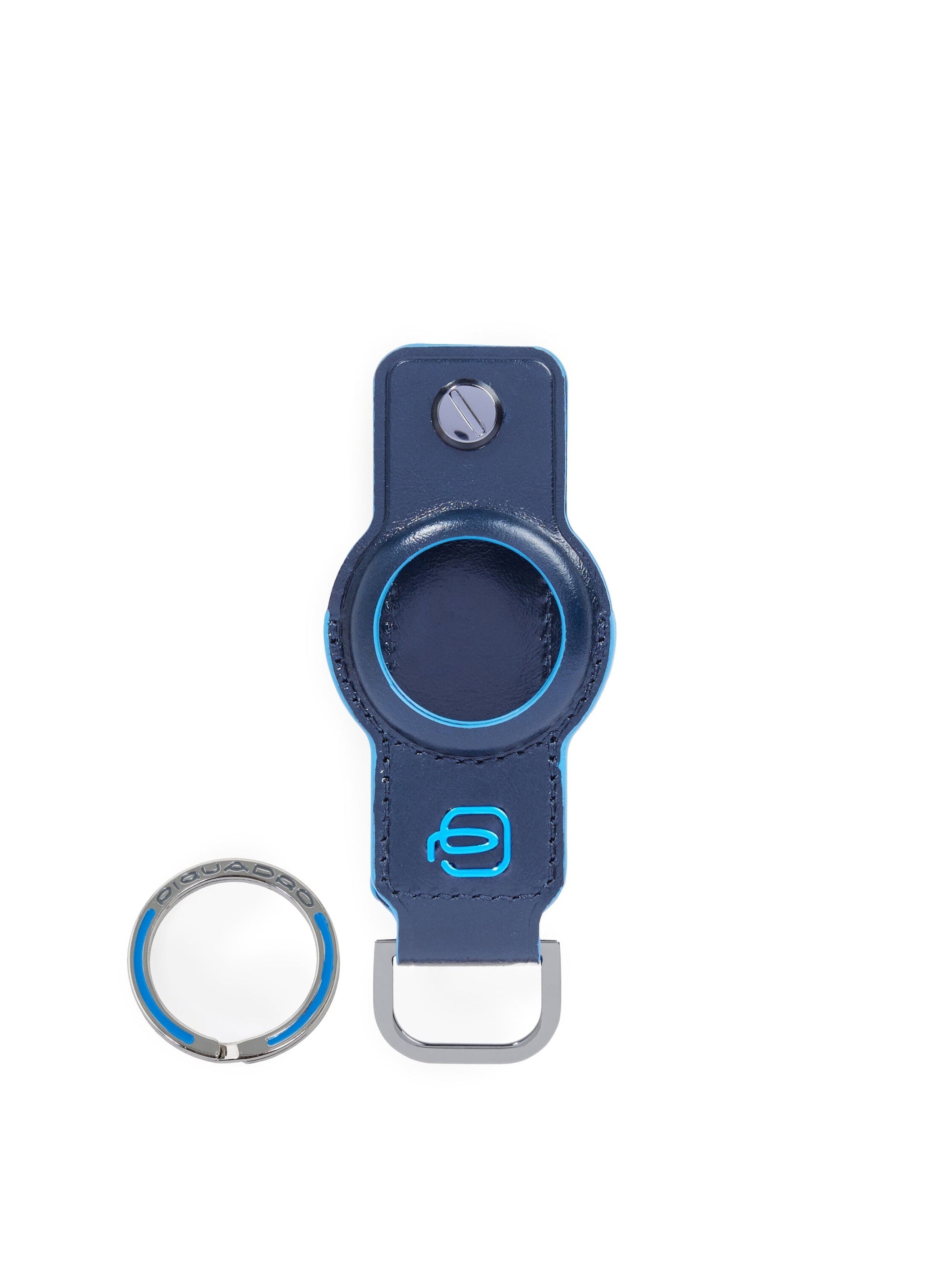 Piquadro Sleutelhanger in Blauw: voorkant