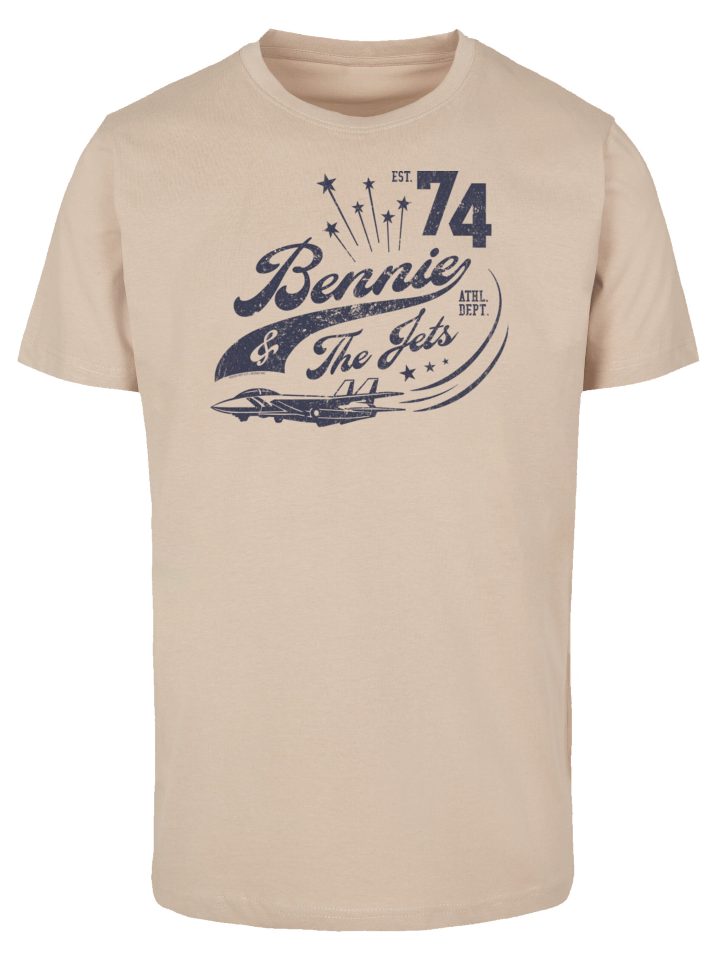 F4NT4STIC T-Shirt 'Elton John Bennie And The Jets' in Beige: Vorderseite
