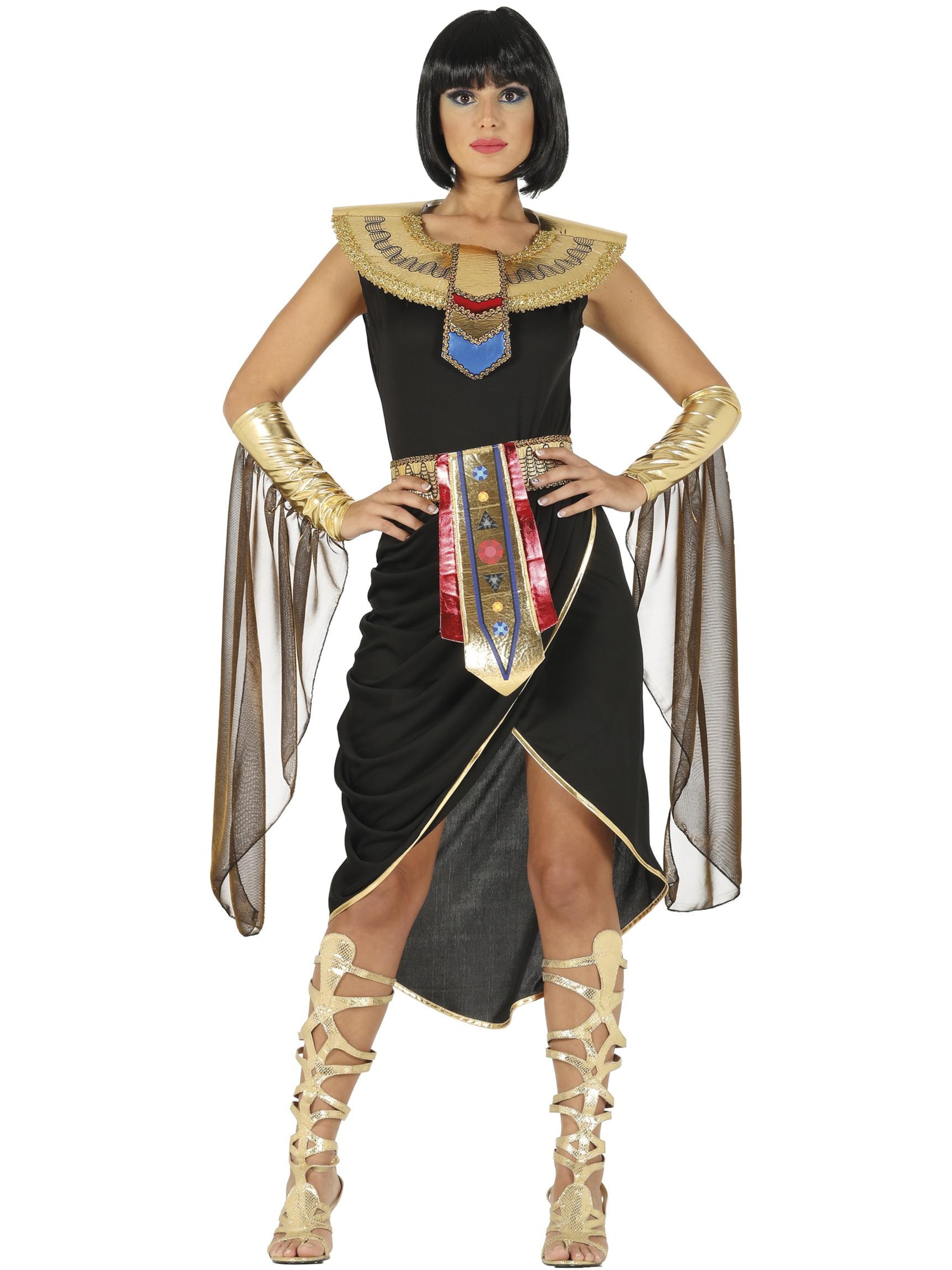 FreakyFits Dress 'Königin Pharao' in Black: front