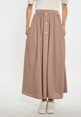 usha WHITE LABEL Rok in Beige: voorkant