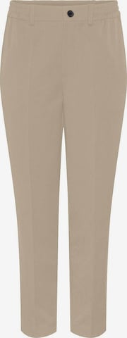 Pantaloni con piega frontale 'Camil' di PIECES in beige: frontale