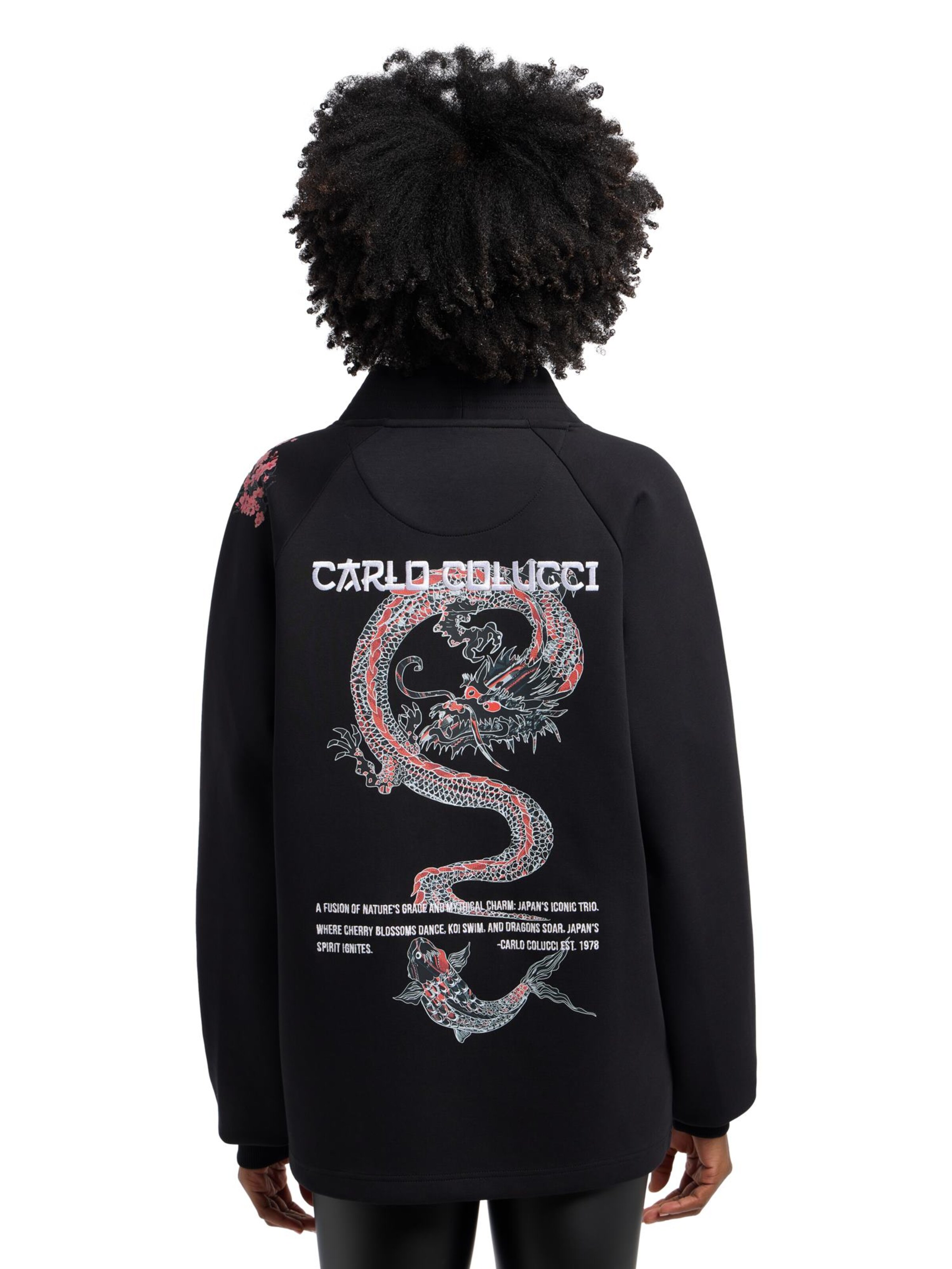 Carlo Colucci Sweatshirt 'Dusini' in Zwart