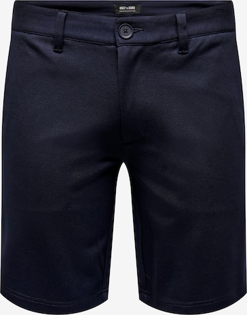 Only & Sons Chino 'Mark' in Blauw: voorkant