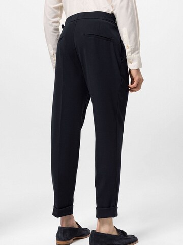 Antioch Tapered Pleat-front trousers in Blue