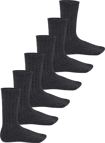 footstar Socks 'Norwegian' in Grey: front