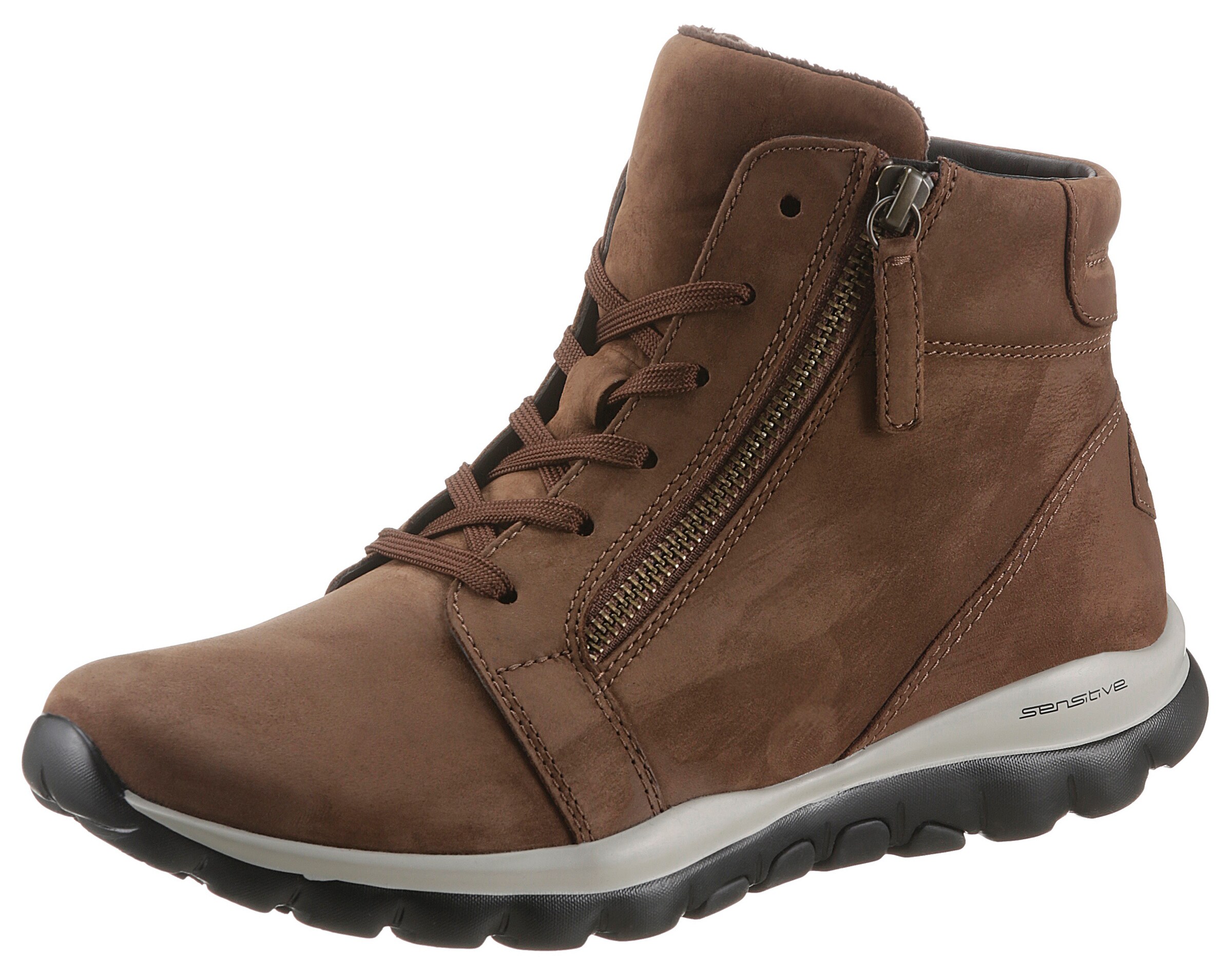 GABOR Schnürstiefelette in Braun: Vorderseite