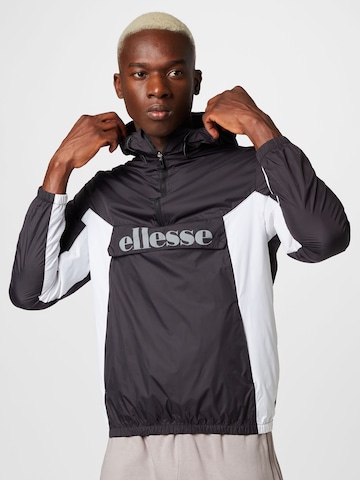 ELLESSE Functionele jas 'Aceras' in Zwart: voorkant