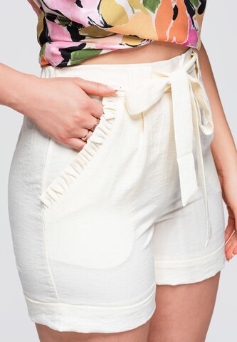Ombre Regular Shorts in Beige