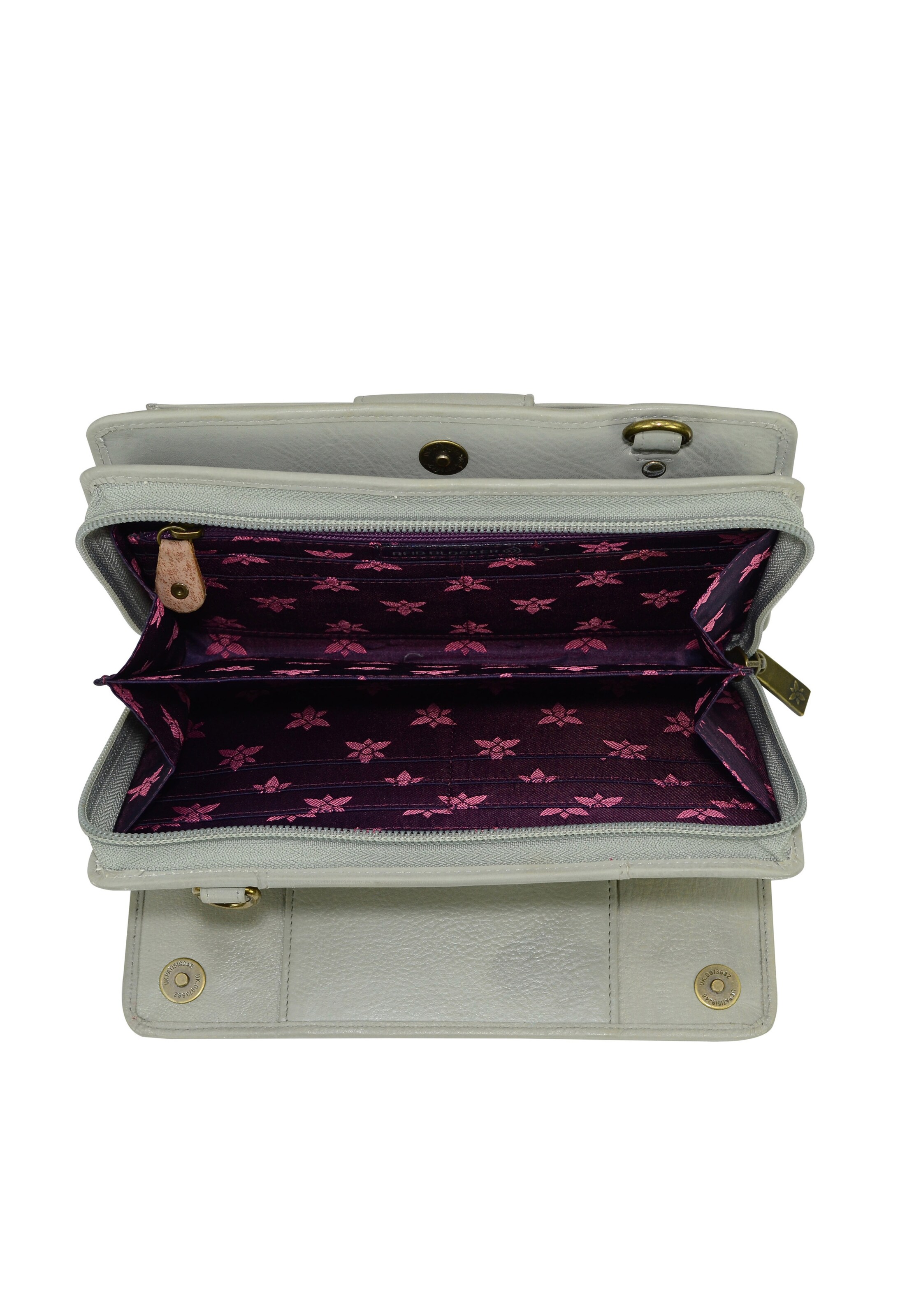 Frauen Portemonnaies ANUSCHKA Handbemalte Brieftasche 'Peacock' in Mischfarben - QP79592 Frauen Portemonnaies ANUSCHKA Handbemalte Brieftasche 'Peacock' in Mischfarben - QP79592
