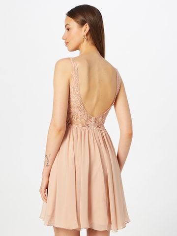 Robe de cocktail Laona en beige