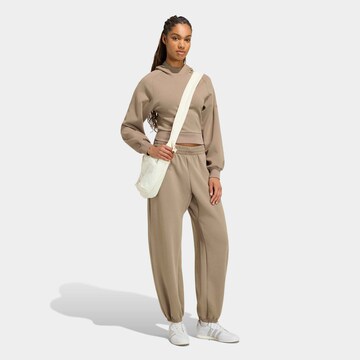 ADIDAS SPORTSWEAR Loose fit Workout Pants in Beige