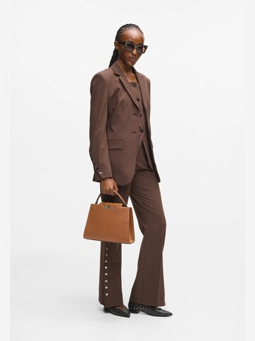 Karl Lagerfeld Handbag 'Karl Lagerfeld Sac à poignée supérieure K/Signature Tan Foncé' in Brown