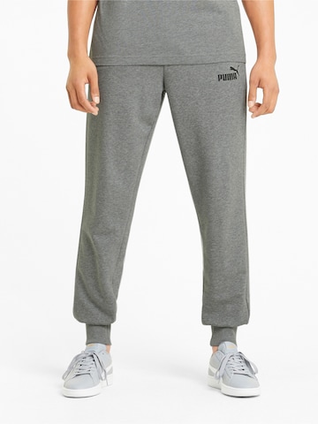 Effilé Pantalon de sport PUMA en gris : devant