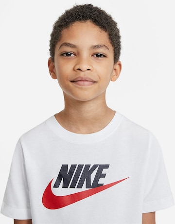balta Nike Sportswear Marškinėliai 'Futura'