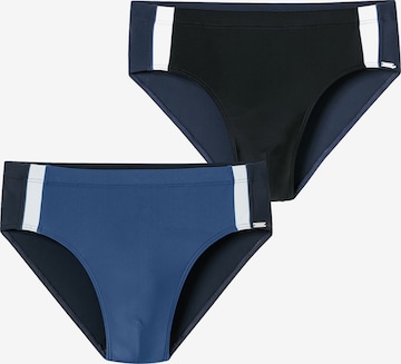 SCHIESSER Zwembroek ' Ocean Swim ' in Blauw: voorkant