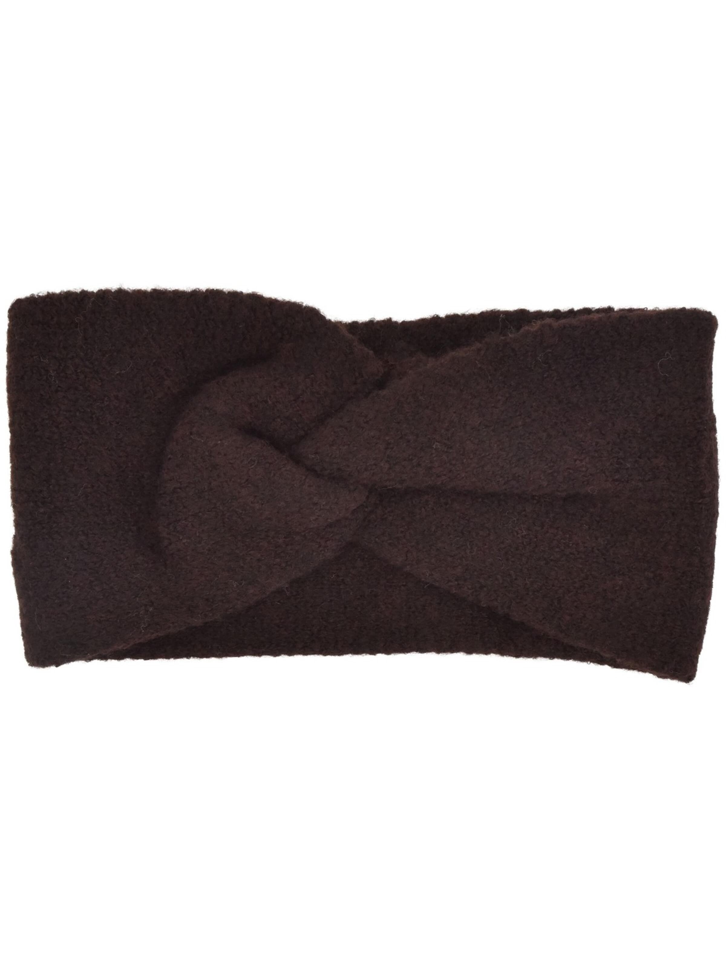 styleBREAKER Headband 'Feinstrick Stirnband Twist Knoten' in Brown