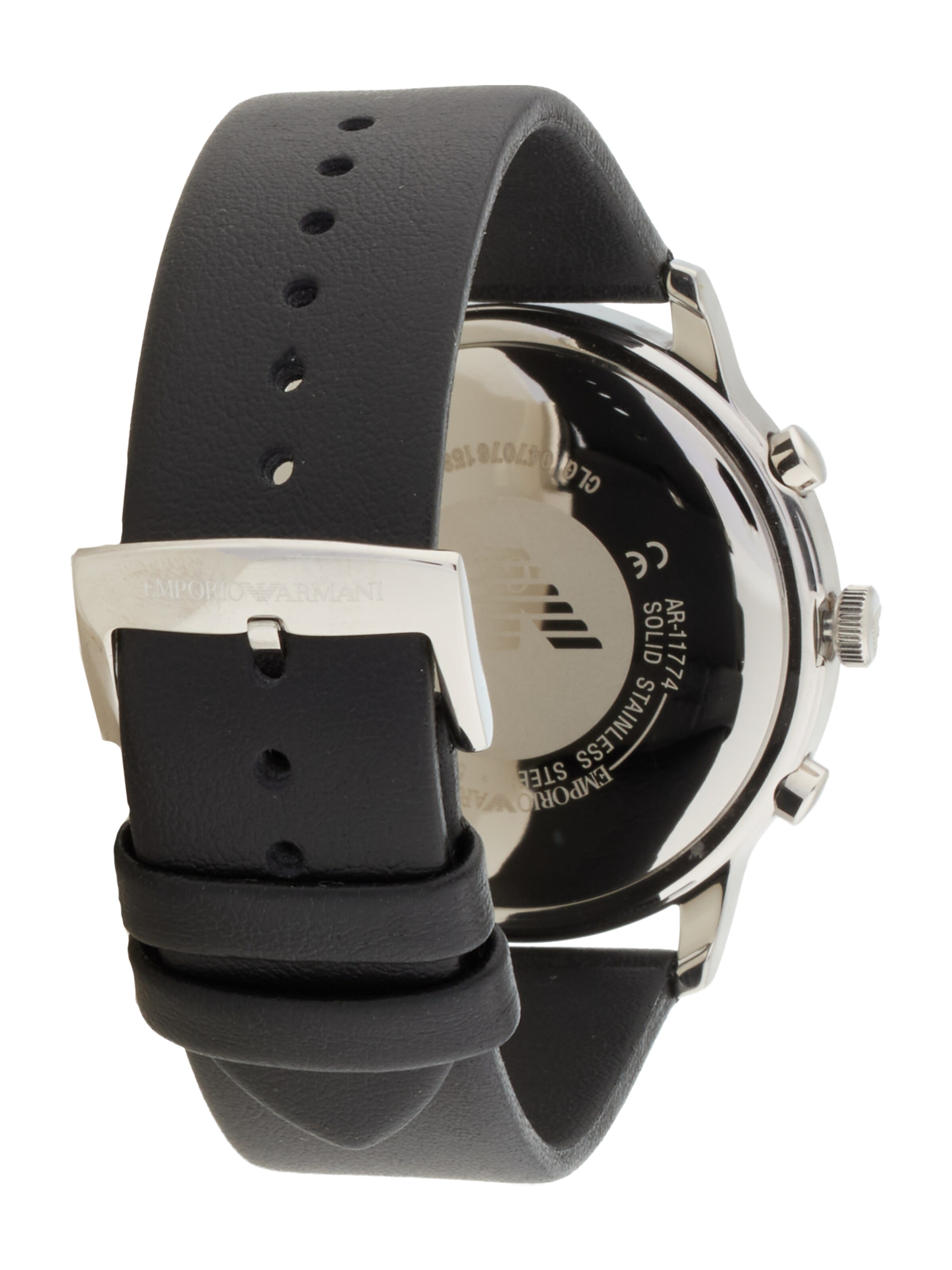 Montre à affichage analogique Emporio Armani en noir