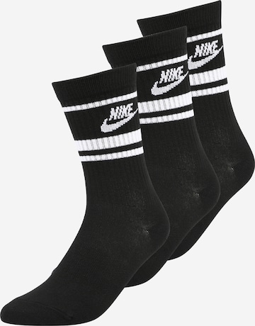 Nike Sportswear Къси чорапи 'Essential' в черно: отпред